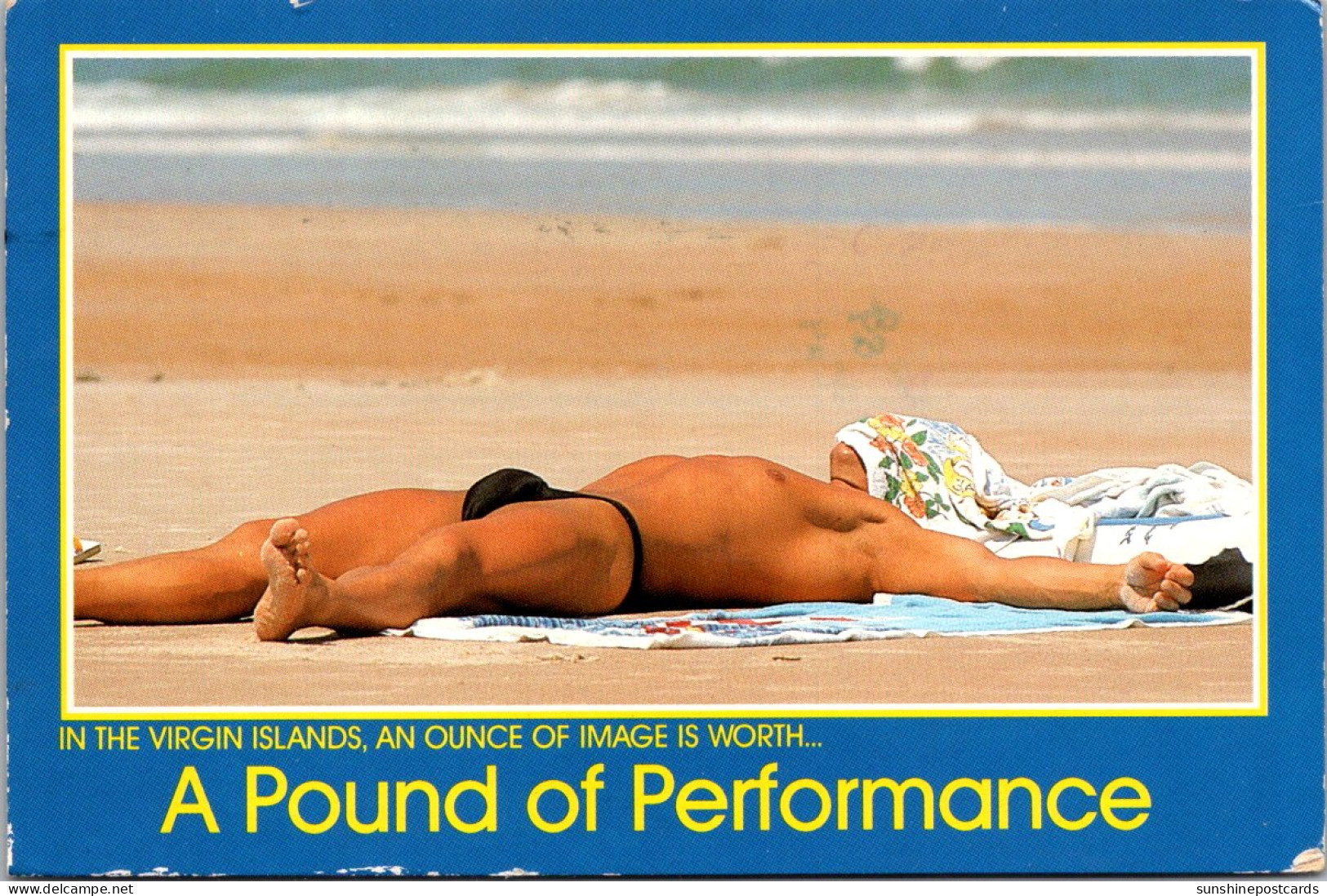 Virgin Islands Semi Naked Man On Beach An Ounce Of Image Is A Pound Of Performance 1991 - Virgin Islands, US
