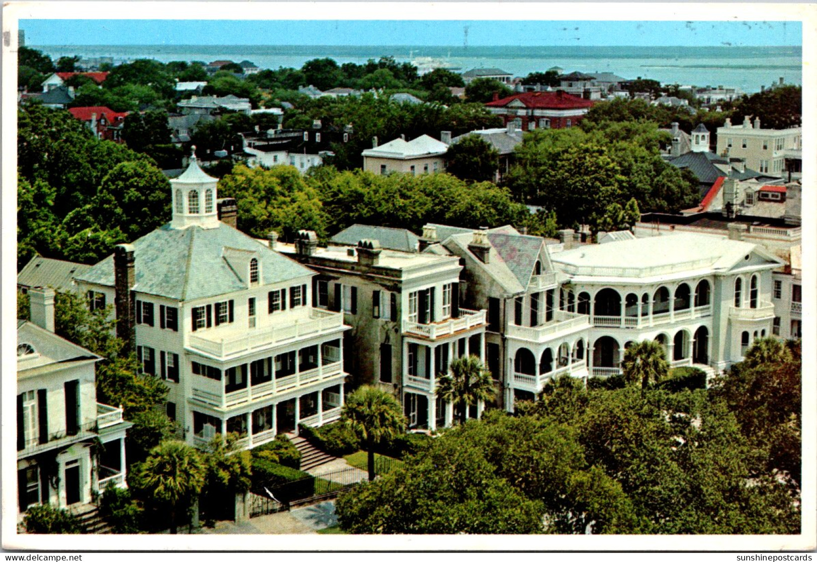 South Carolina Cgarleston Roofs Tops Near The Famous Battery 1988 - Charleston