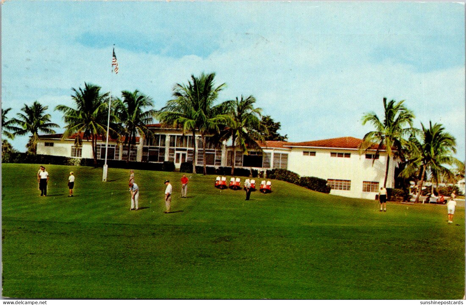 Florida West Palm Beach Country Club Showing Practice Putting Greeg 1963 - West Palm Beach