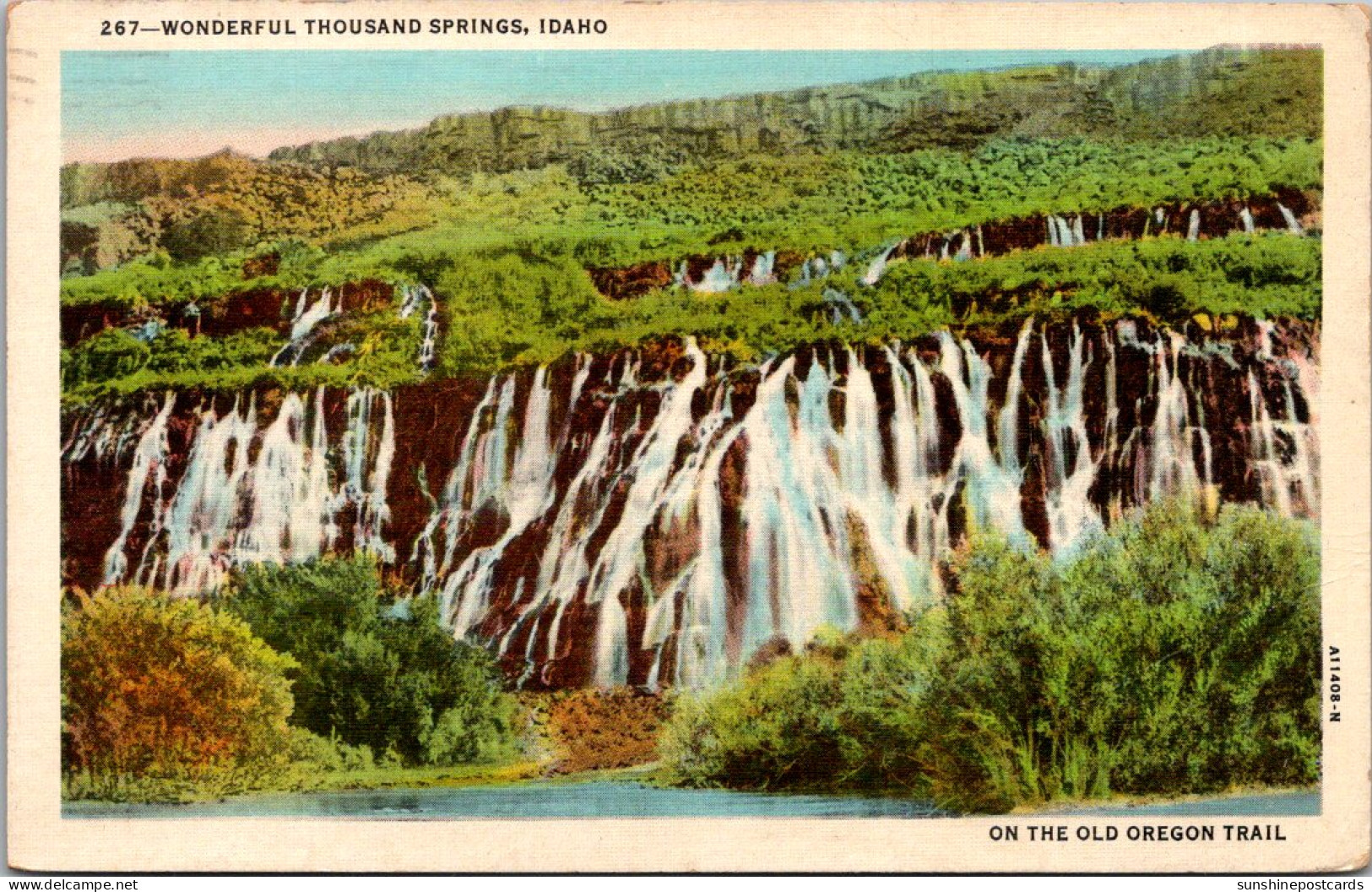 Idaho Thousand Springs On The Old Oregon Trail 1944  - Other & Unclassified