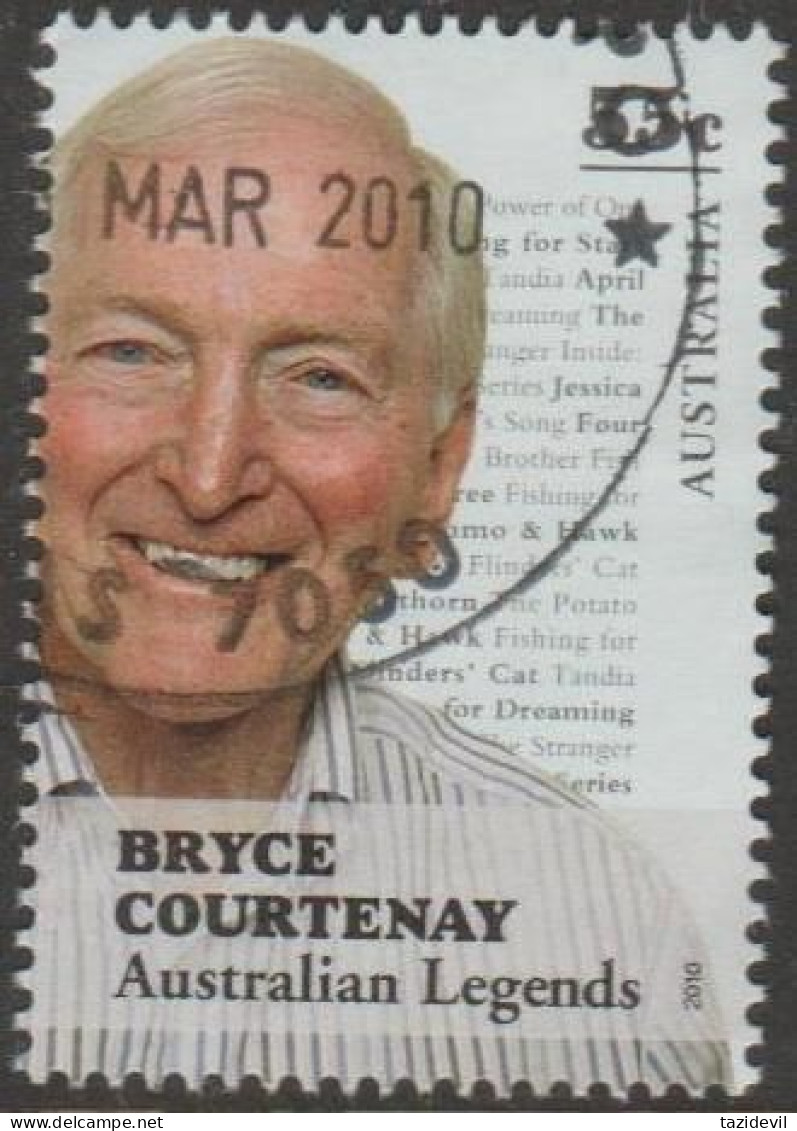 AUSTRALIA - USED - 2010 55c Legends Of The Written Word - Bryce Courtenay - Used Stamps