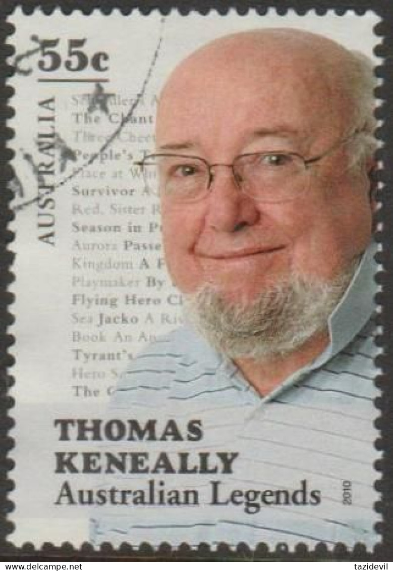 AUSTRALIA - USED - 2010 55c Legends Of The Written Word - Thomas Keneally - Used Stamps