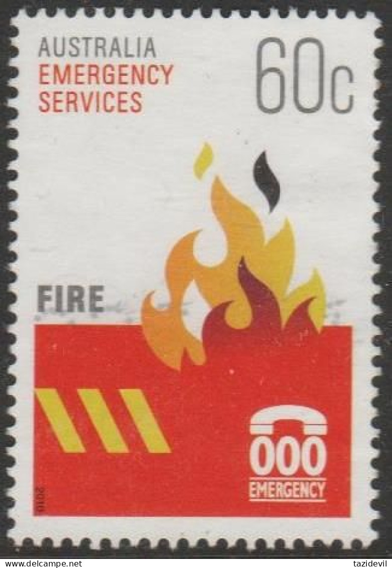 AUSTRALIA - USED - 2010 60c Emergency Services - Fire - Used Stamps