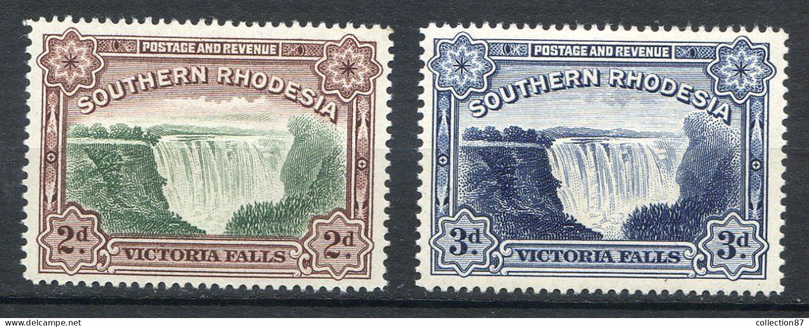 SOUTHERN RHODESIA  < Yv. N° 39 à 30 * Neuf Ch - MH * Cat 22€ (2018) -  VICTORIA FALLS < CASCADES VICTORIA - CASCADE - Southern Rhodesia (...-1964)
