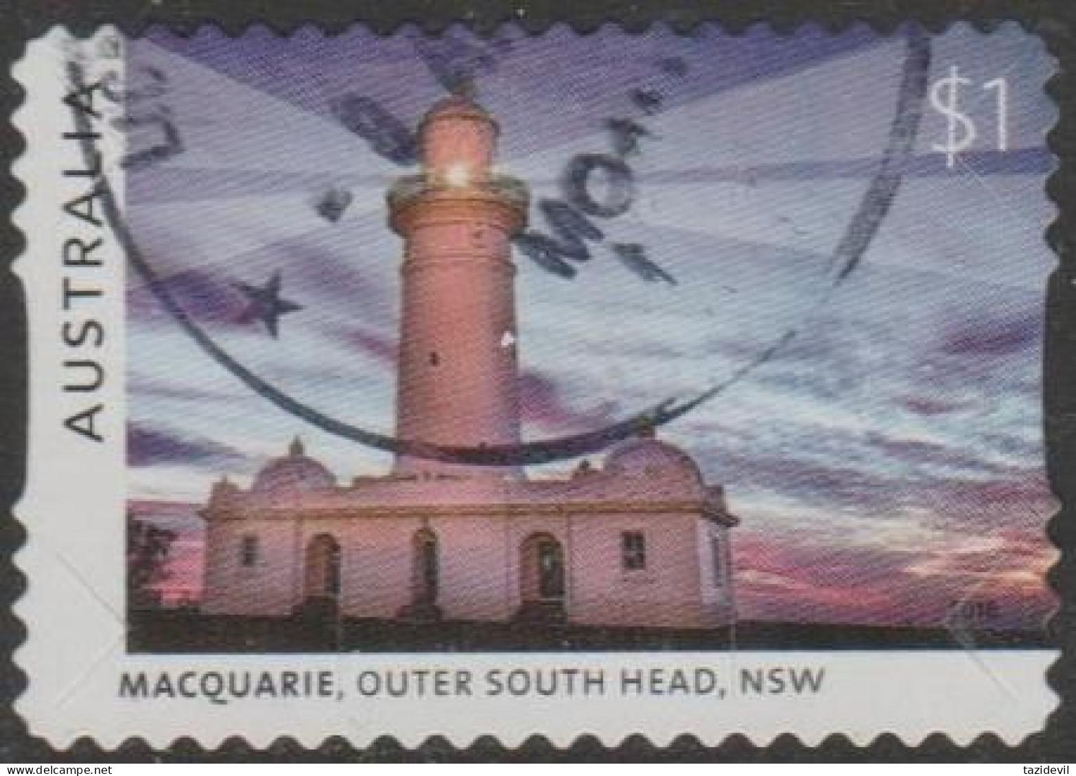 AUSTRALIA - DIE-CUT- USED - 2018 $1.00 Lighthouses Of Sydney - Macquarie Outer South Head, New South Wales - Gebraucht
