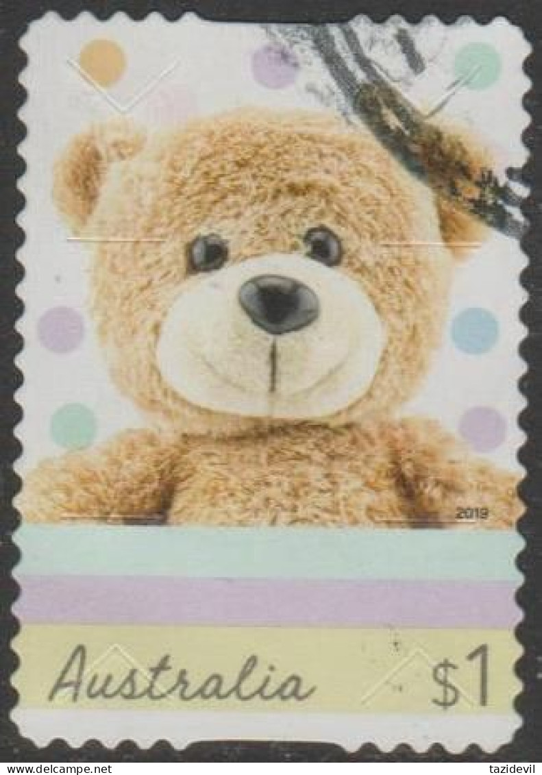 AUSTRALIA - DIE-CUT- USED - 2019 $1.00 Moments To Treasure - Teddy Bear - Used Stamps