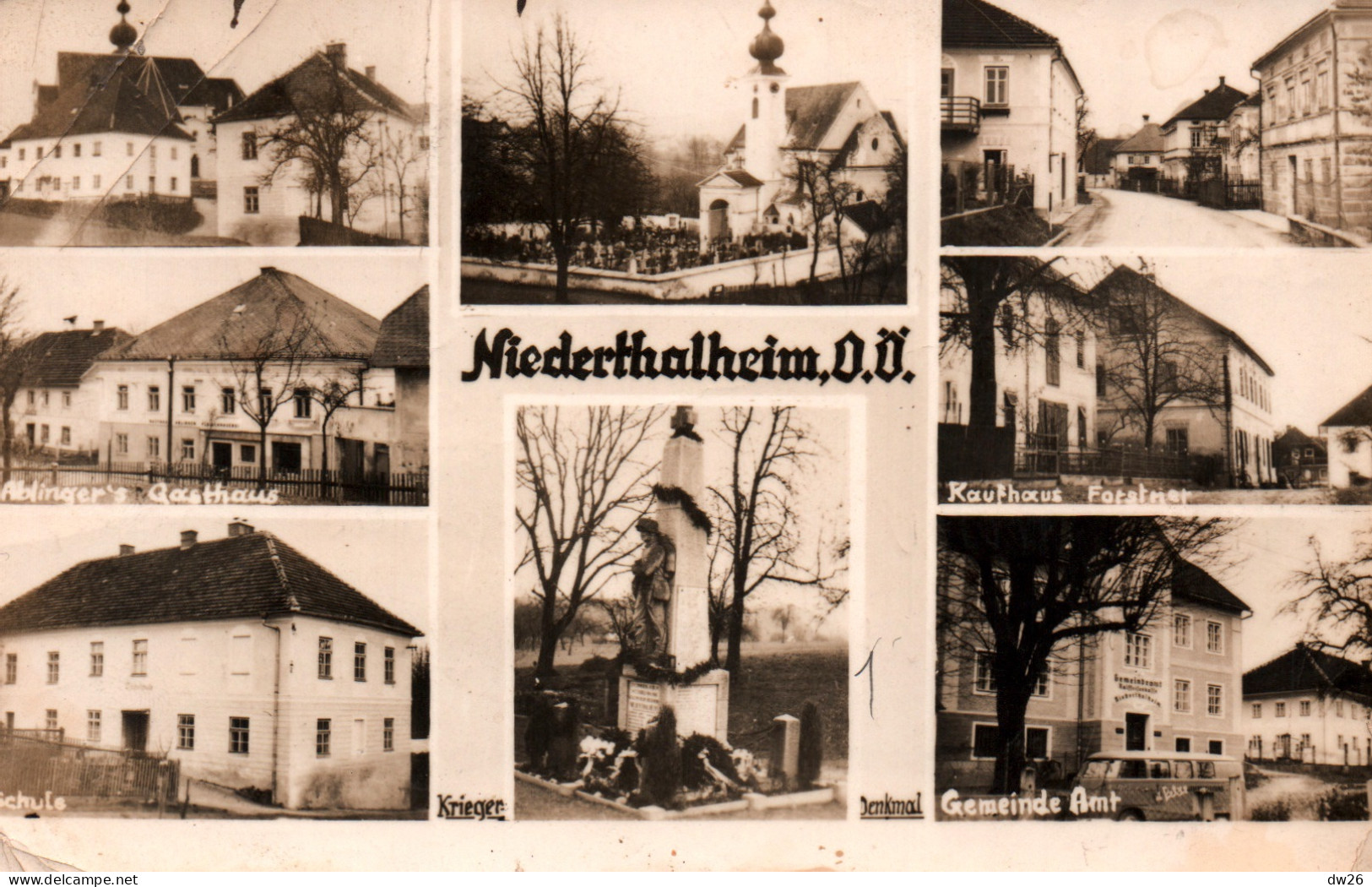 Niederthalheim (Nieder-Thalheim, Autriche) Multivues - Carte Krieger Denkmal De 1958 - Vöcklabruck