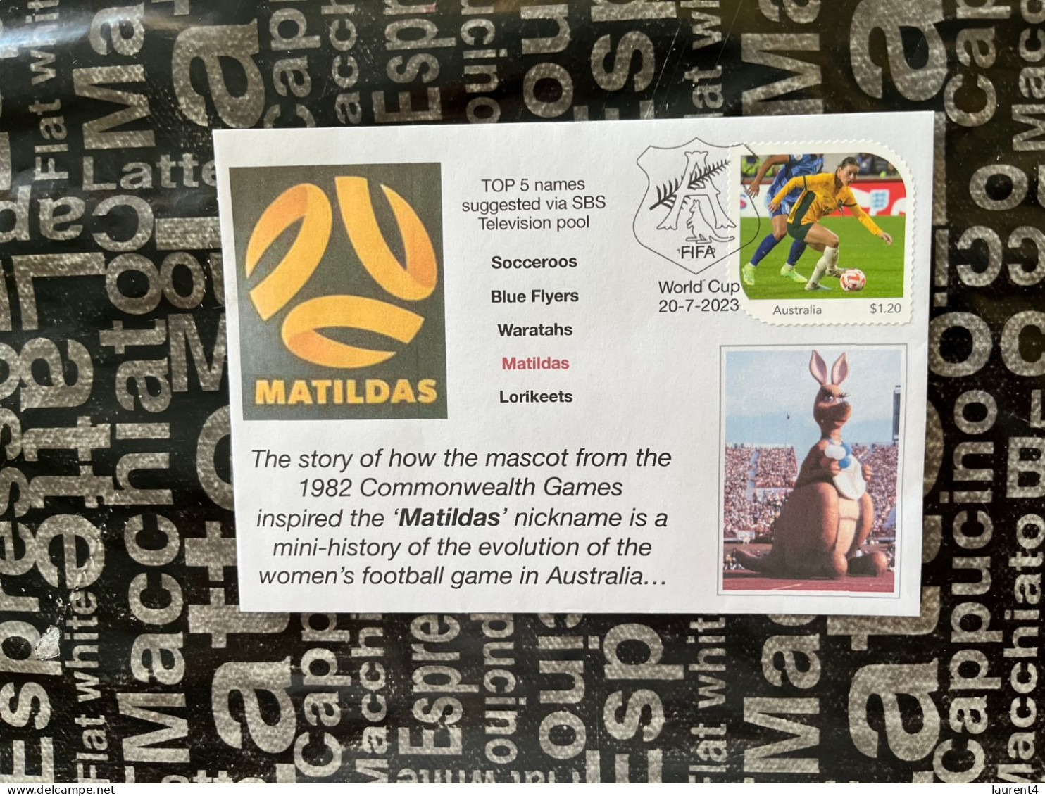 (folder 20-8-2023) Australia Post - Matildas 2023 Folder + Cover Matildas In Action (Presentation Pack + Cover) - Presentation Packs