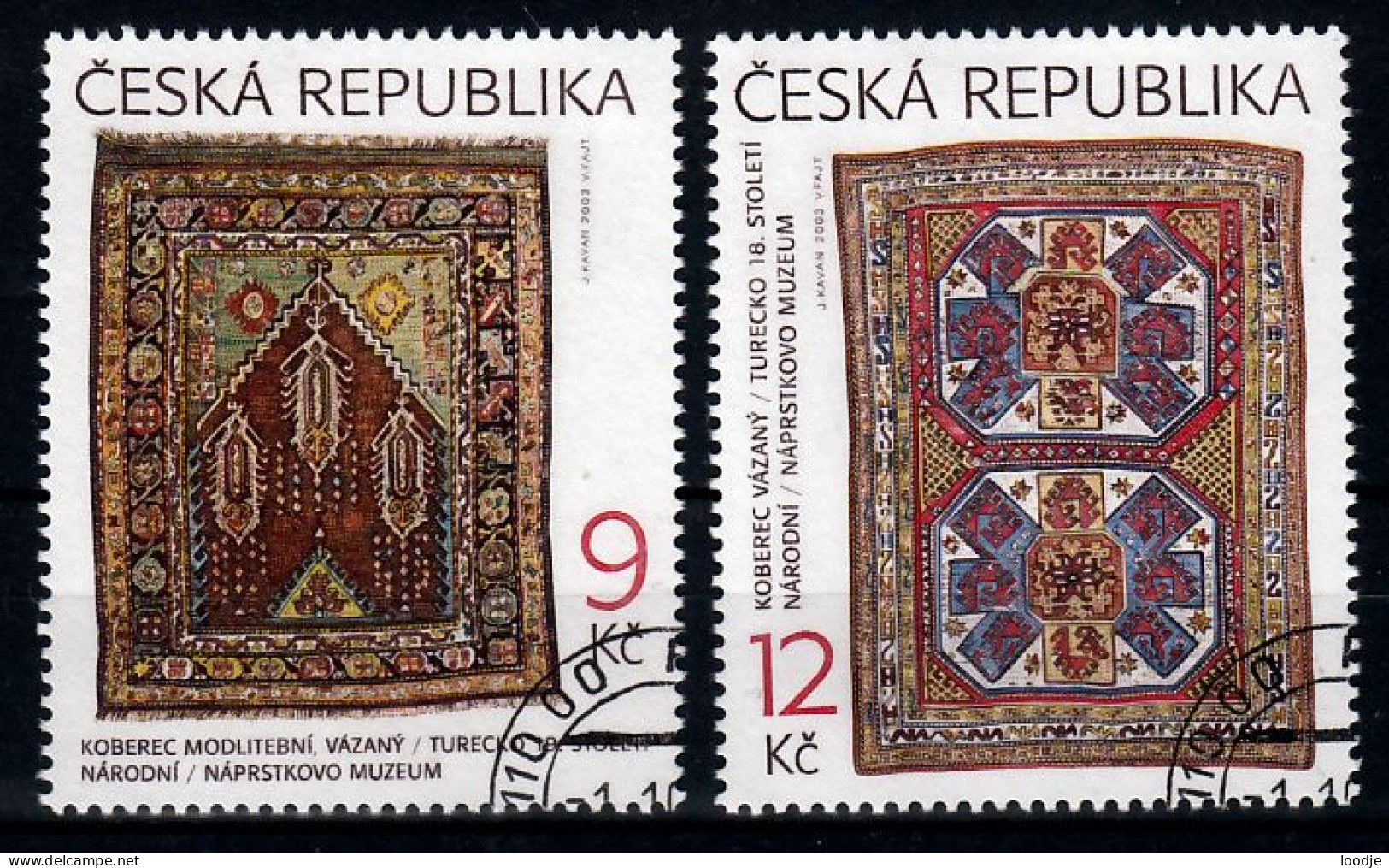 Tsjechie Mi 368,369 Kunst Gestempeld - Used Stamps