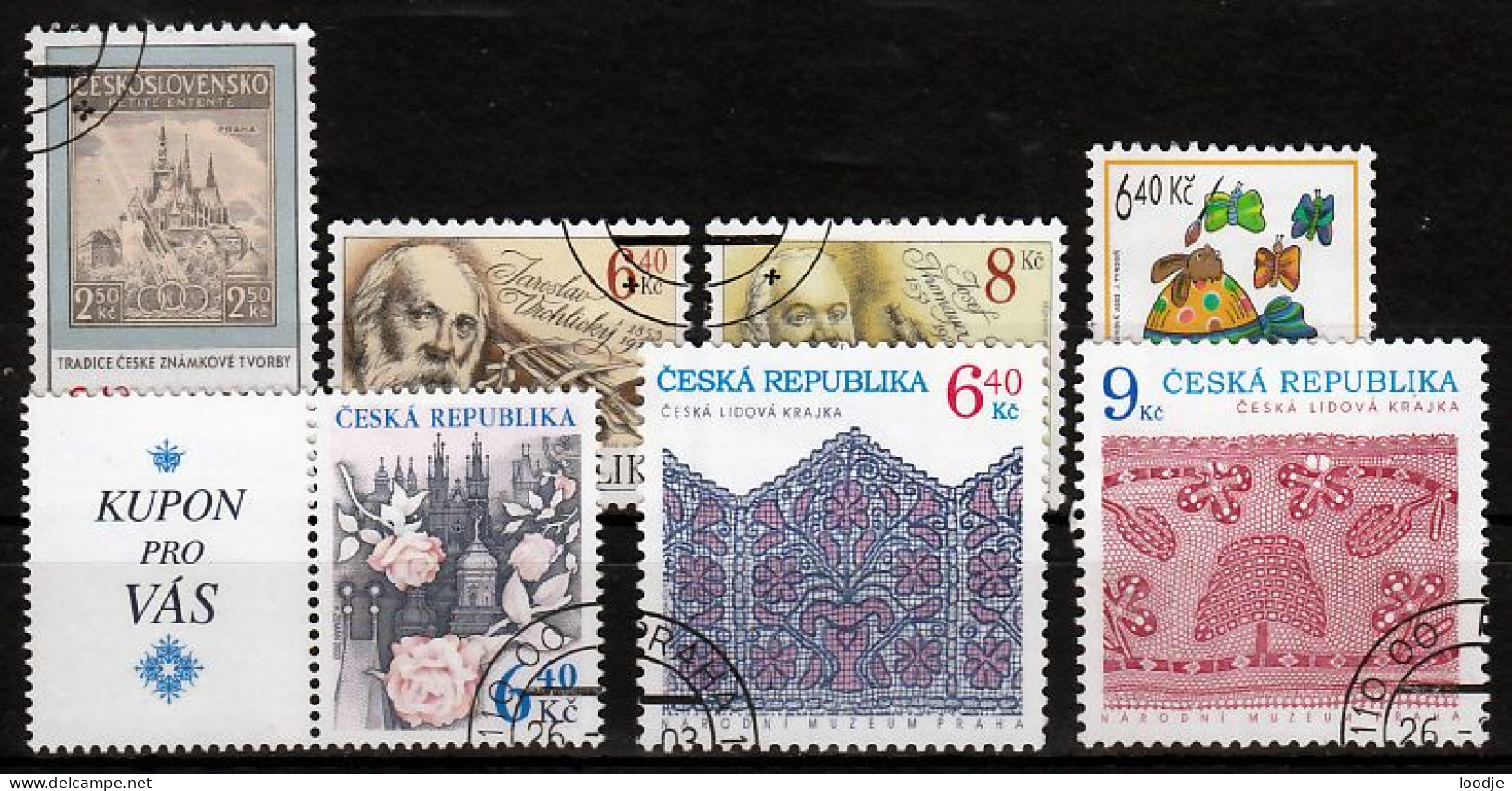 Tsjechie Mi 346,348. 350,353 Div. Gestempeld - Used Stamps