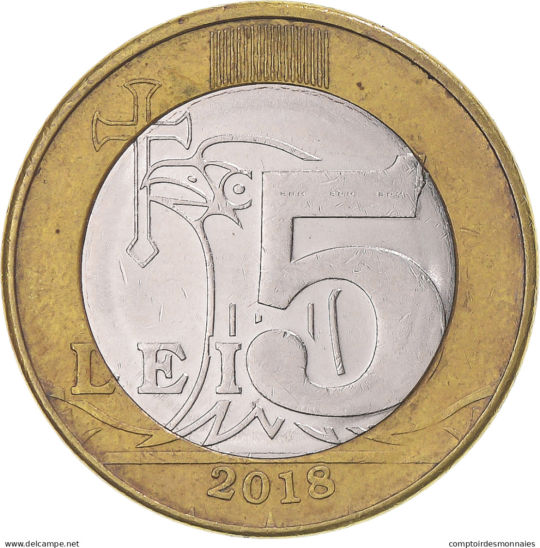 Monnaie, Moldavie, 5 Lei, 2018 - Moldavië
