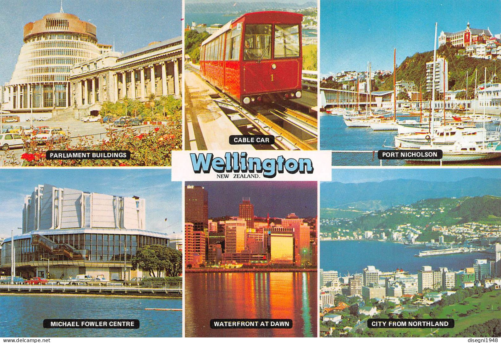 12352 "WELLINGTON CITY  - NEW ZEALAND - VEDUTINE" CART. ORIG. NON SPED. - Nouvelle-Zélande