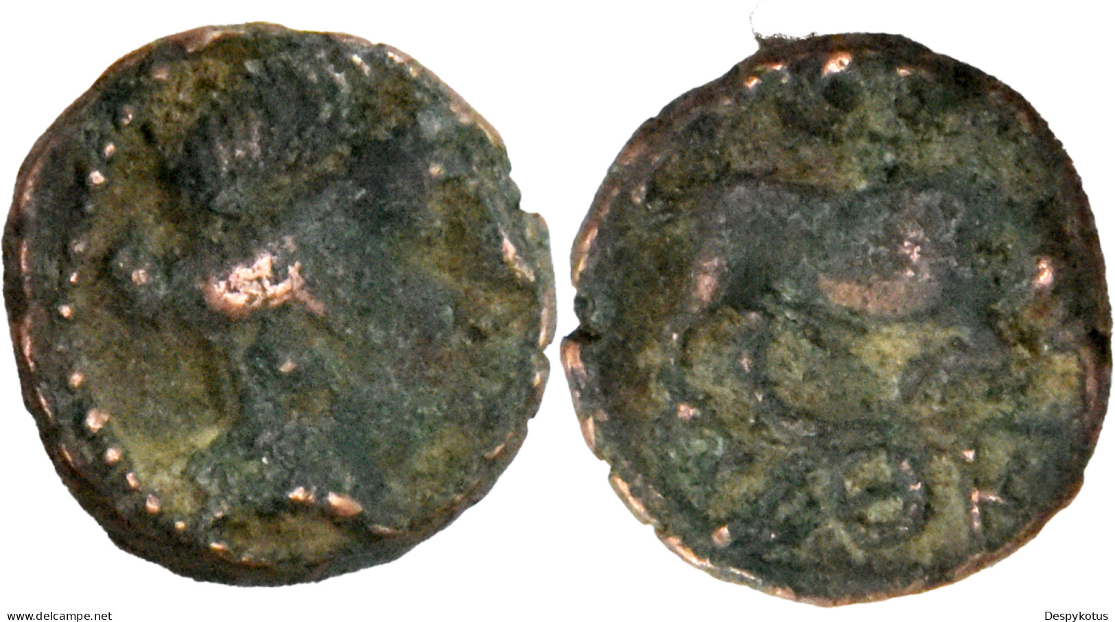 Massalia - Petit Bronze Au Taureau Chargeant - 130-80 Av. JC - Apollon - ΖΘΚ à L'exergue - RARE - 13-135 - Gauloises