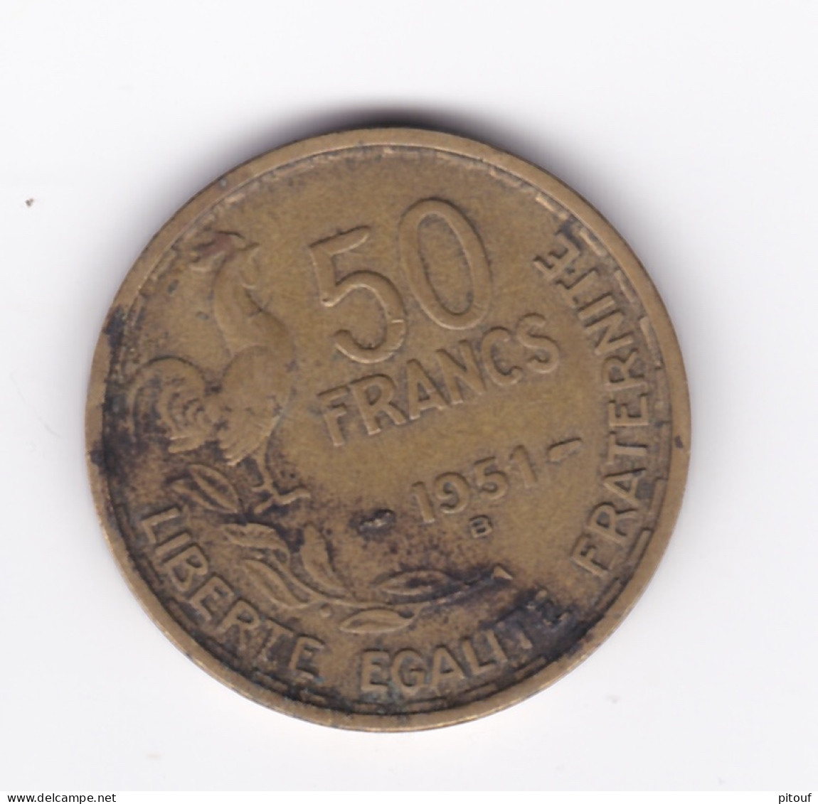 50 Francs  Guiraud 1951 B    TTB - 50 Francs