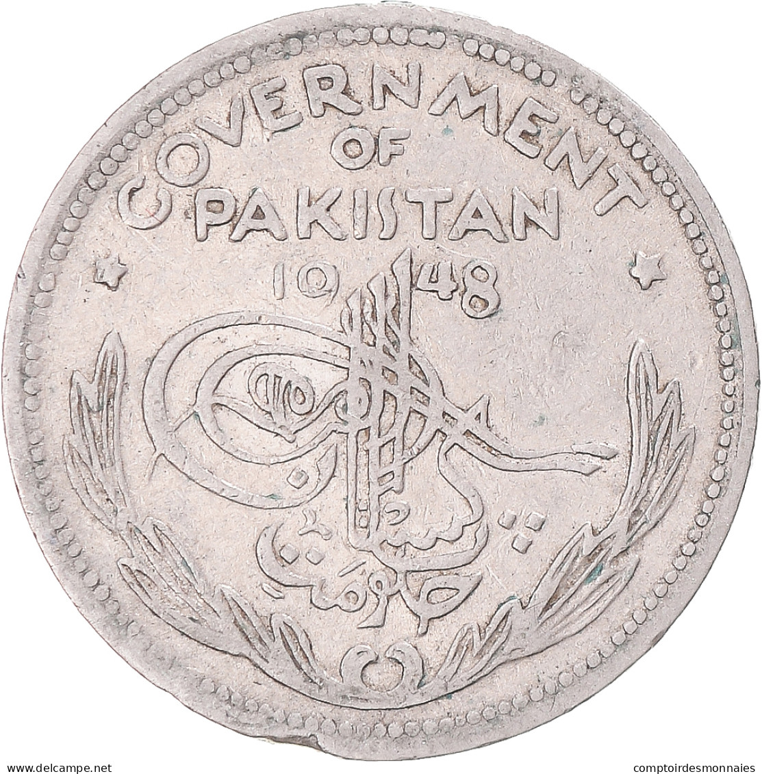 Monnaie, Pakistan, 1/4 Rupee, 1948 - Pakistan