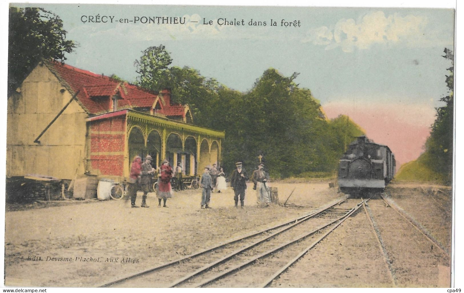 80   CRECY -EN - PONTHIEU  LE  CHALET  DANS  LA  FORET - Crecy En Ponthieu