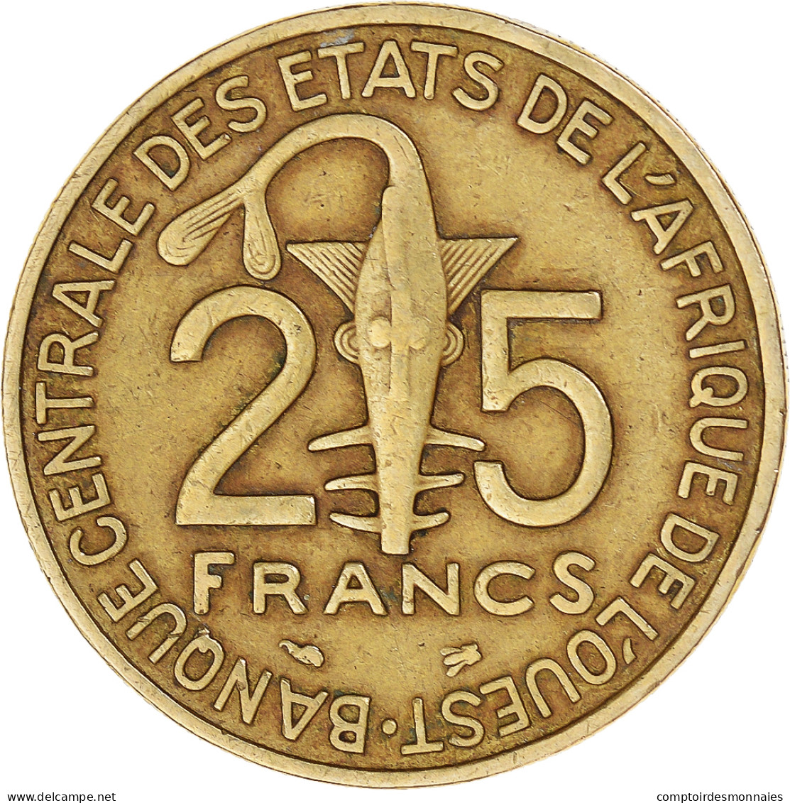 Monnaie, Communauté économique Des États De L'Afrique De L'Ouest, 25 Francs - Costa D'Avorio