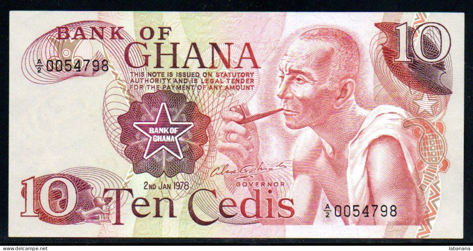 495-Ghana 10 Cedis 1978 A2 Neuf/unc - Ghana