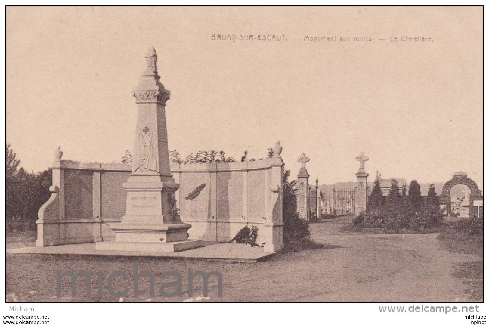 CPA  59  BRUAY  SUR ESCAUT MONUMENT  TB ETAT - Bruay Sur Escaut