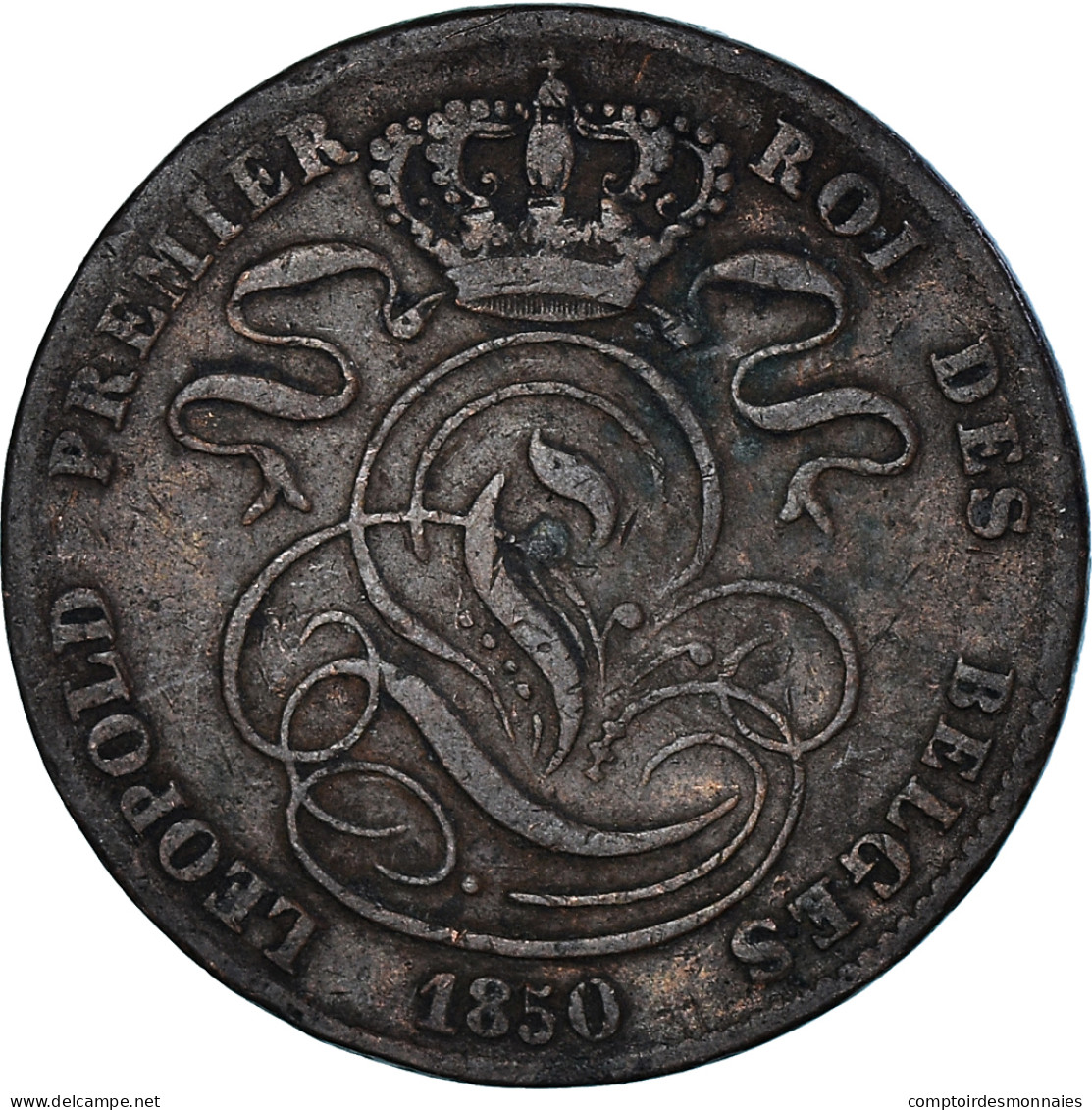 Monnaie, Belgique, 5 Centimes, 1850 - 5 Cents