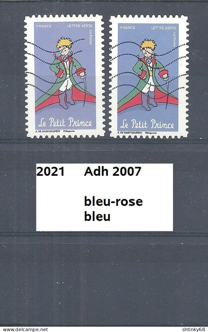 Variété Adhésif De 2021 Oblitéré Y&T N° Adh 2007 Nuance - Usati