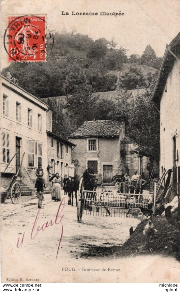 C P A  - 54 -  FOUG  - Intérieur De Ferme - Foug