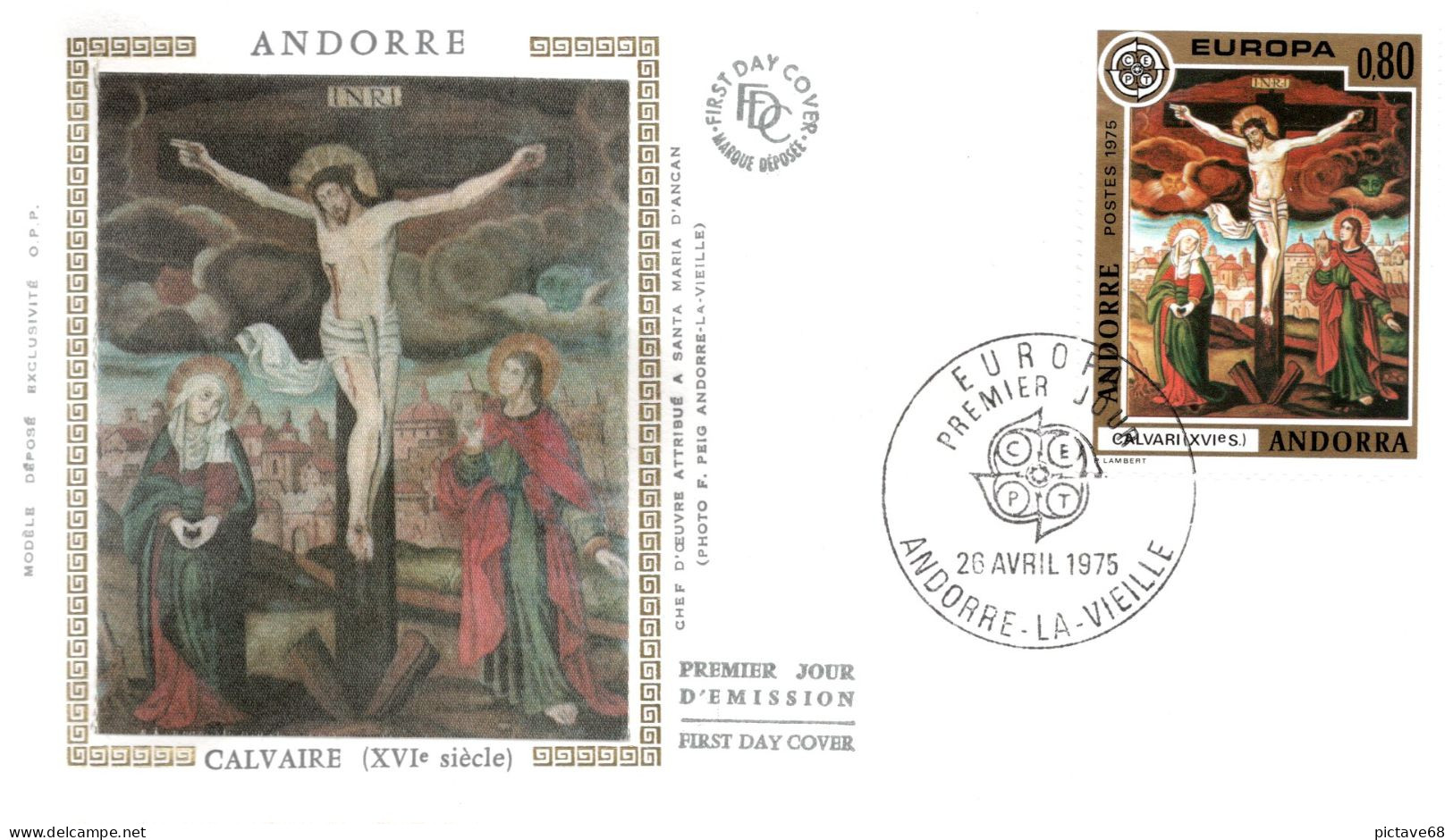 ANDORRE / EUROPA / ENVELOPPE FDC DU TIMBRE EUROPA N°243 DE 1975 - FDC