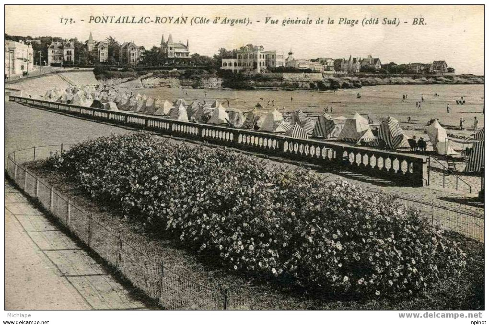 PONTAILLAC LA PLAGE VUE GENERALE COTE SUD - Pont-l'Abbé-d'Arnoult