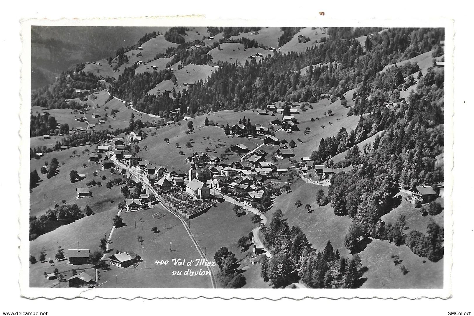 Suisse. Val D'Illiez Vu D'avion (7073) - Val-d'Illiez 