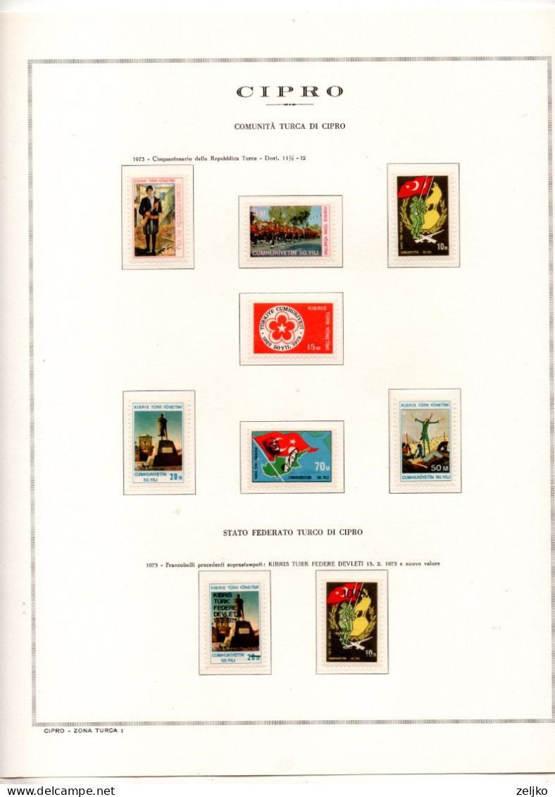 Turkish Cyprus, MNH, 1974 - 1989, Michel 1 - 270, C.v. 520 Michel  €, See Description - Usati