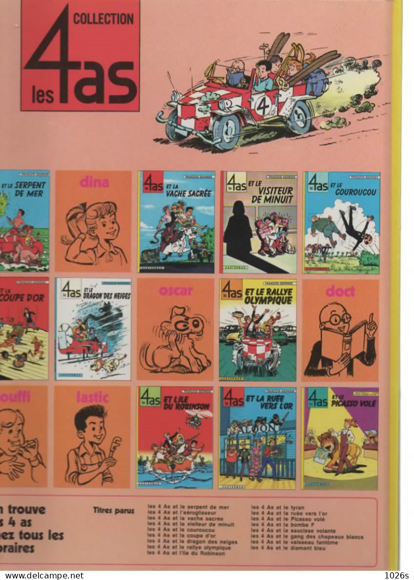 B.D.LES 4AS ET LE COUROUCOU  -  1976 - 4 As, Les