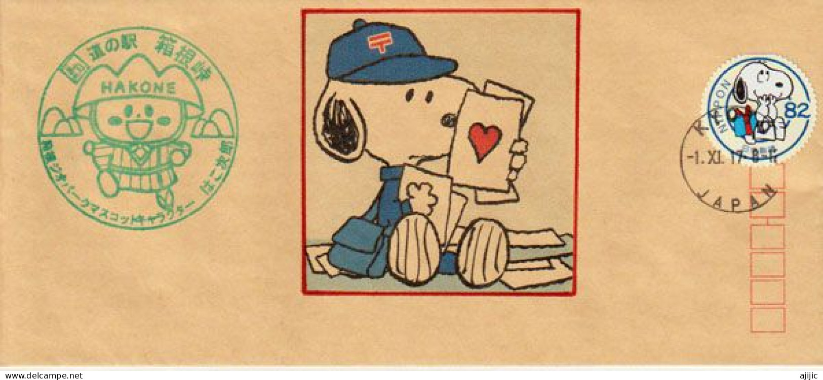 JAPAN. Snoopy & Letters.Snoopy Museum Japan, Letter Kyoto - Storia Postale