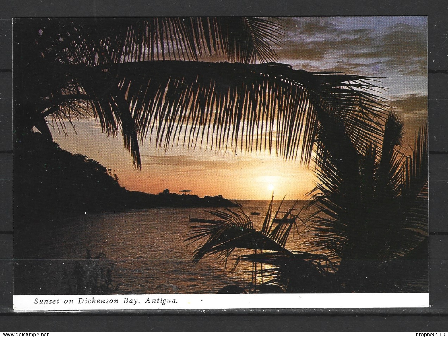 ANTIGUA. Carte Postale écrite. Dickenson Bay. - Antigua Y Barbuda