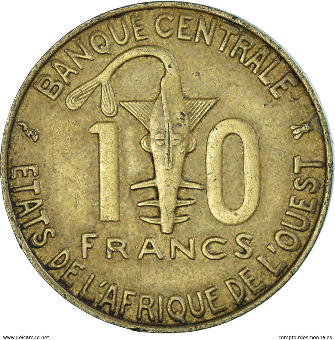 Monnaie, Communauté économique Des États De L'Afrique De L'Ouest, 10 Francs - Côte-d'Ivoire