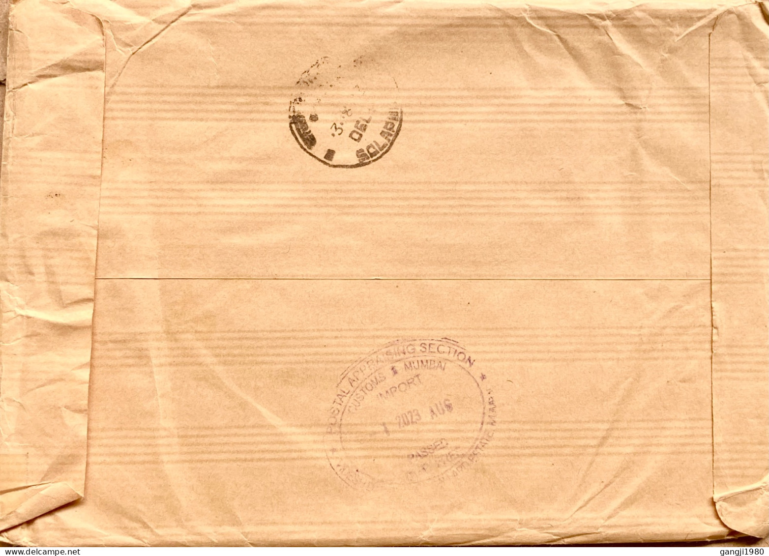 GREECE 2023, REGISTER COVER, USED TO INDIA, 2004 OLYMPIC, 2019 SOCRATES, PHILOSOPHER, MULTI 11 STAMP, ATHENS CITY CANCEL - Covers & Documents