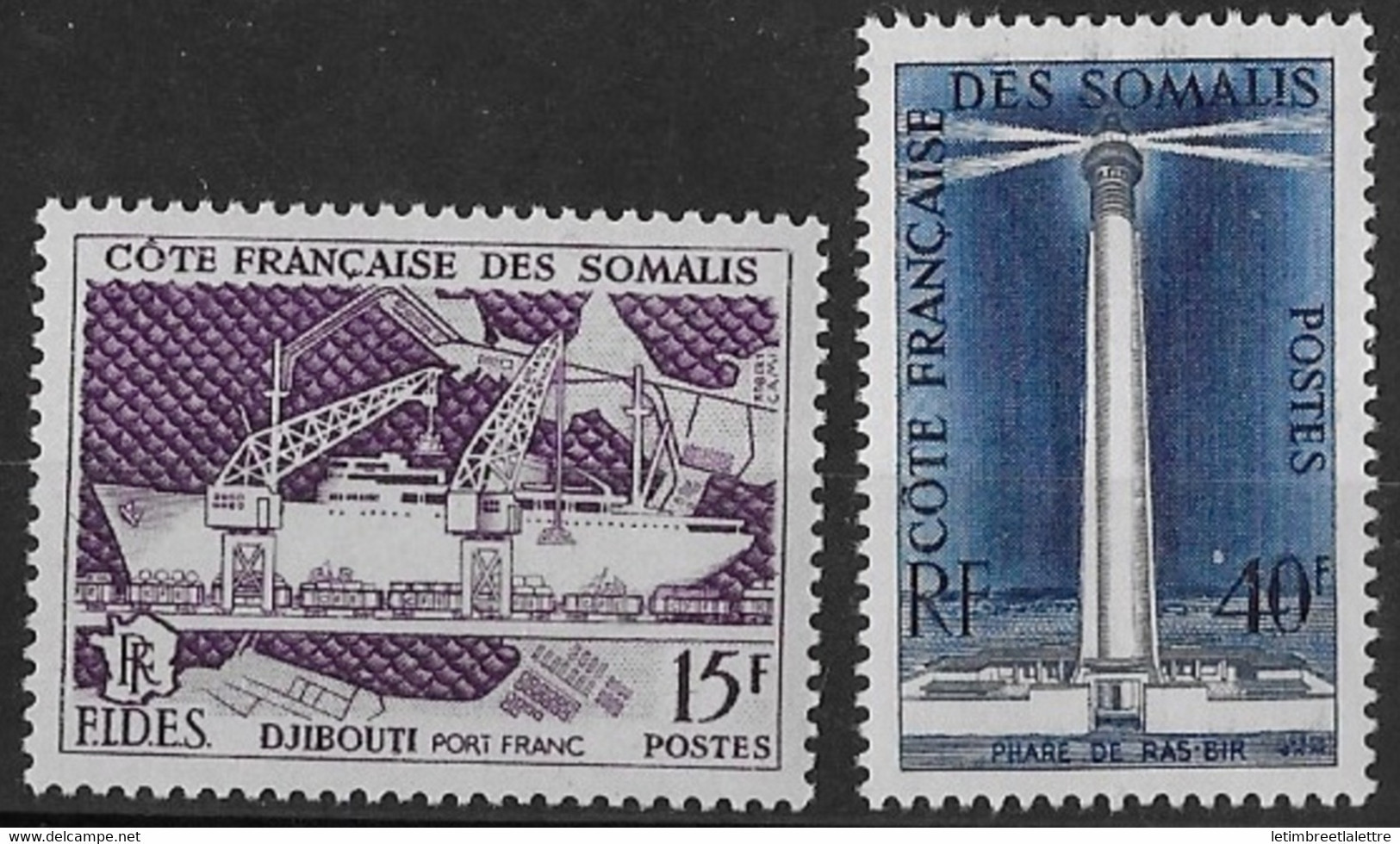 Côte Des Somalis - YT N° 285 Et 286 ** - Neuf Sans Charnière - 1956 - Nuevos