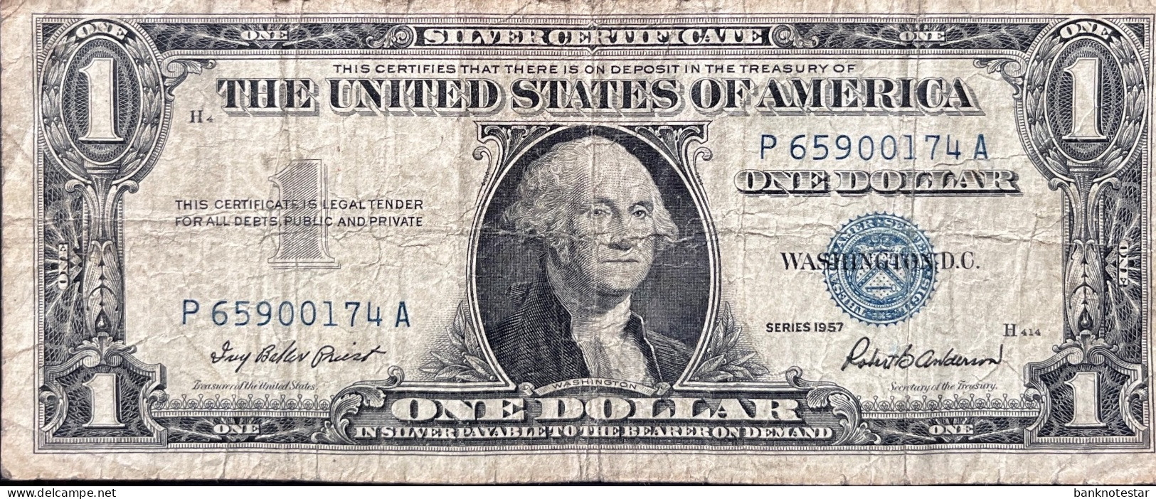 USA 1 Dollar, P-419 (1957) - Very Good - Billetes De La Reserva Federal (1928-...)