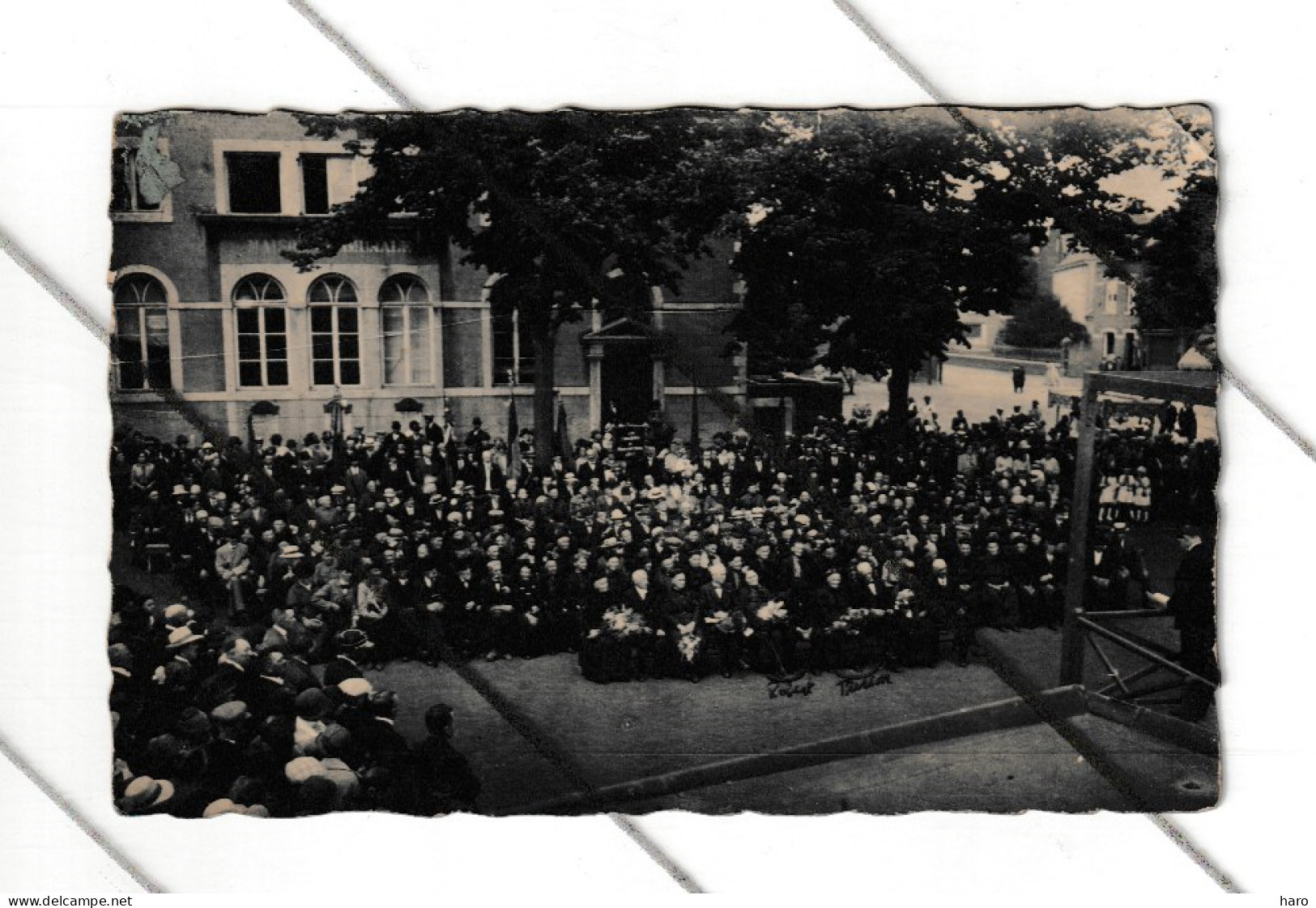 TOP ! AMAY - Photo Carte - Mise à L'honneur De 5 Couples Place Adolphe Grégoire - Noces D'Or ?   (B341) - Amay