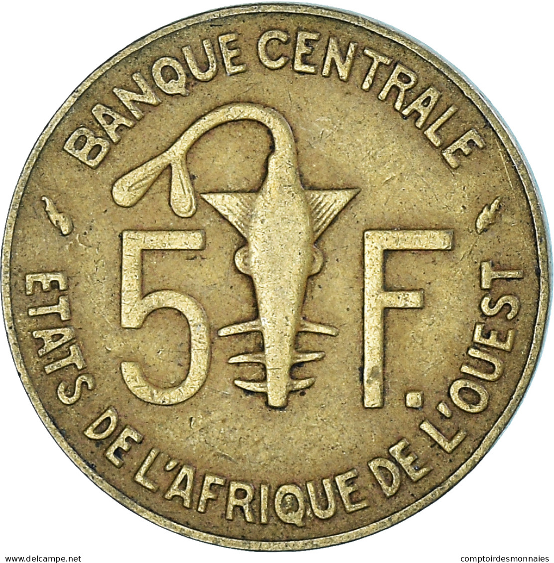 Monnaie, Communauté économique Des États De L'Afrique De L'Ouest, 5 Francs - Costa D'Avorio