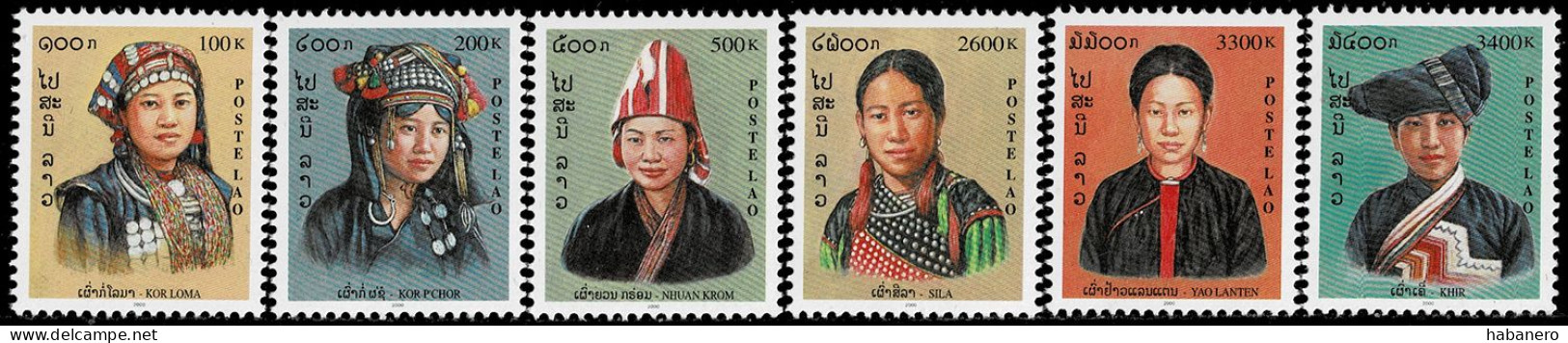 LAOS 2000 Mi 1710-1715 ETHNIC PEOPLE AND COSTUMES MINT STAMPS ** - Laos