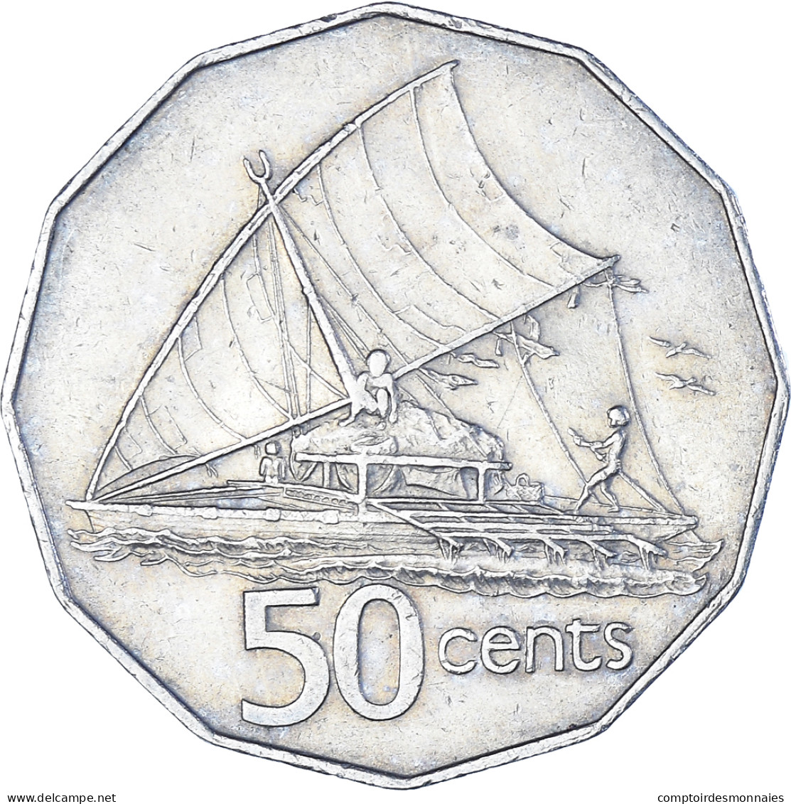 Monnaie, Fidji, 50 Cents, 1987 - Fiji