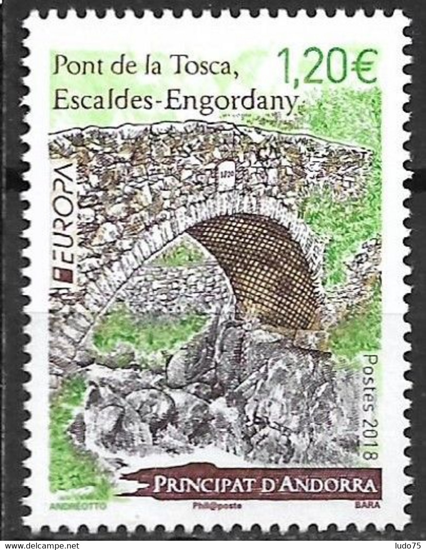 ANDORRE FR ANDORRA CEPT 2018 Set Neuf/mint - 2018