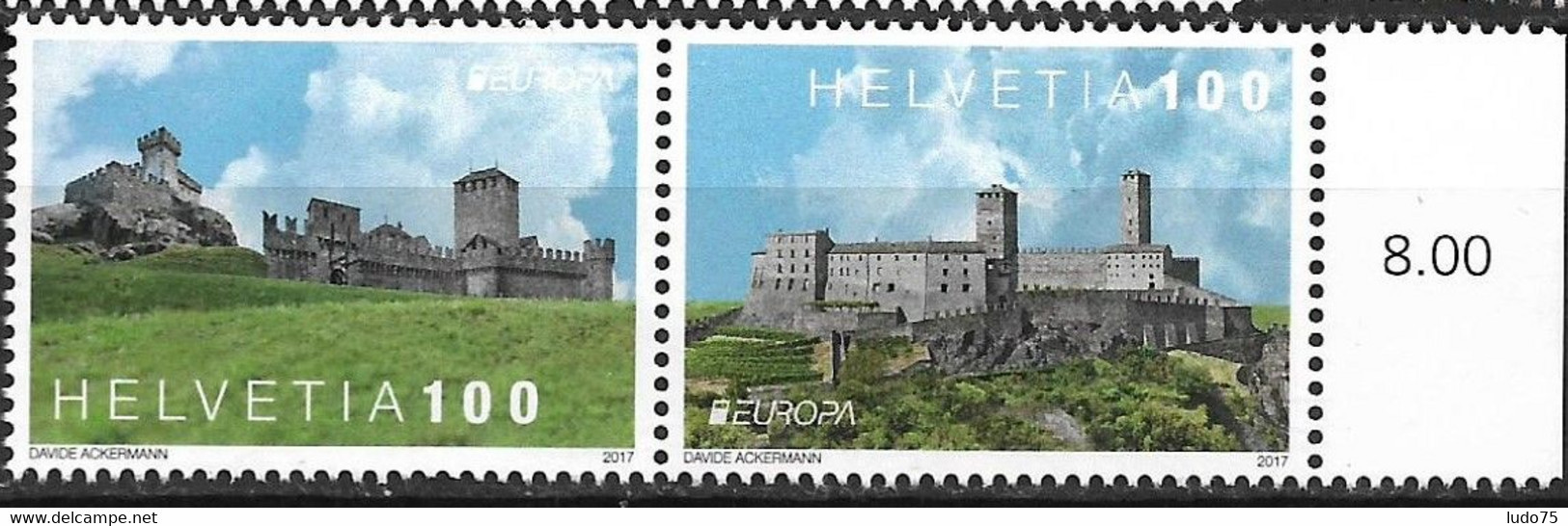 SUISSE SWITZERLAND SCHWEIZ EUROPA CEPT 2017 Serie/set, Neuf/mint/ungestemp. - 2017