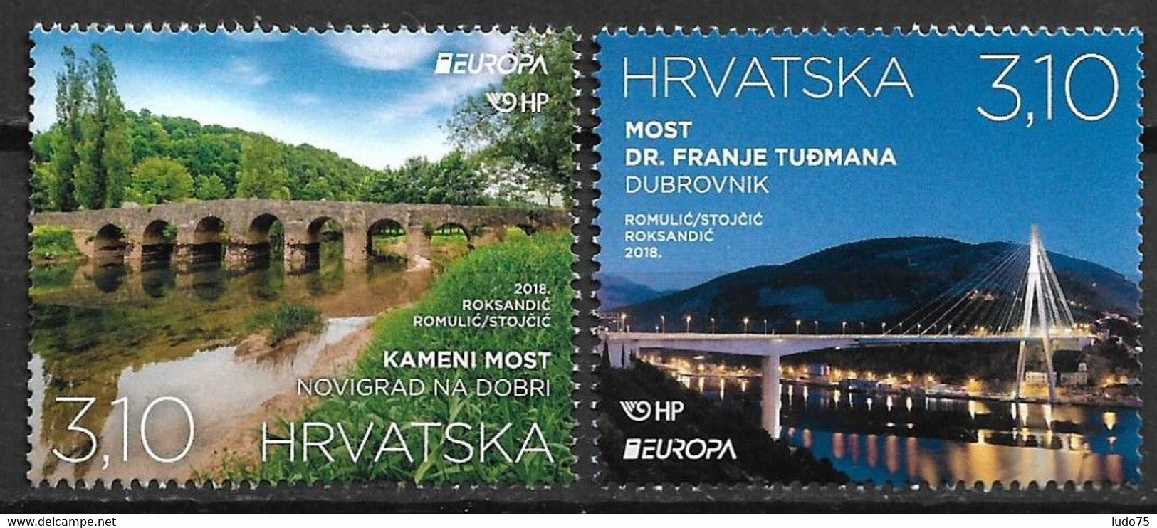 CROATIE CROATIA KROATIEN EUROPA CEPT 2018 Serie/set , Neuve/mint - 2018