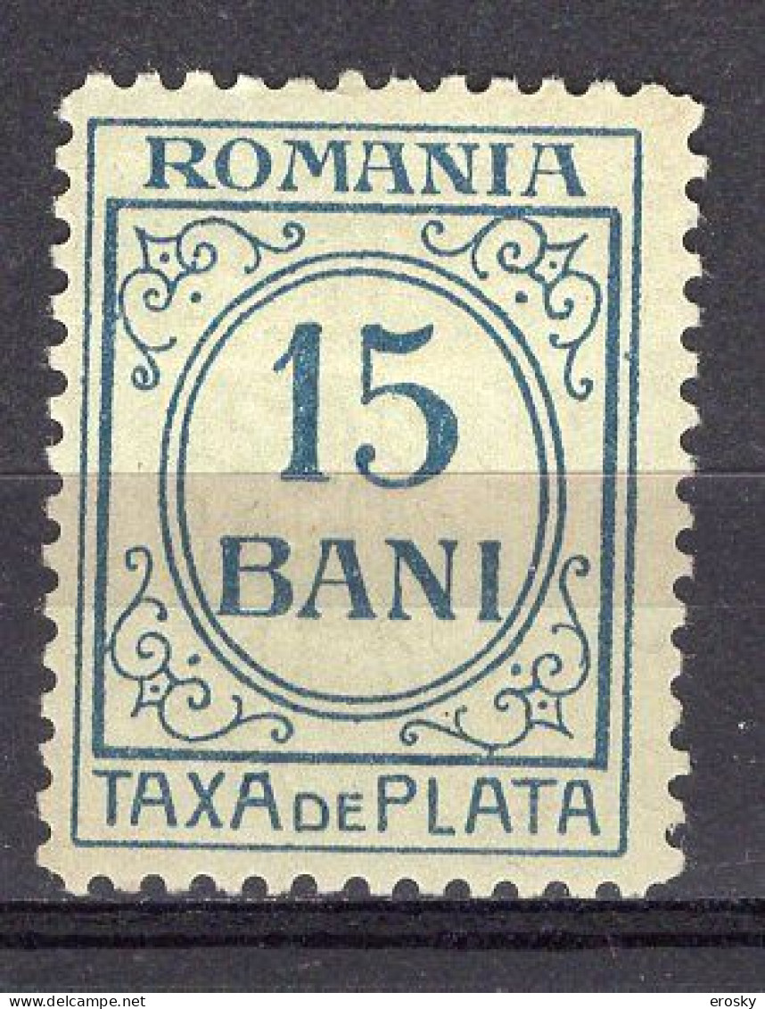 S2951 - ROMANIA ROUMANIE TAXE Yv N°36 * - Impuestos