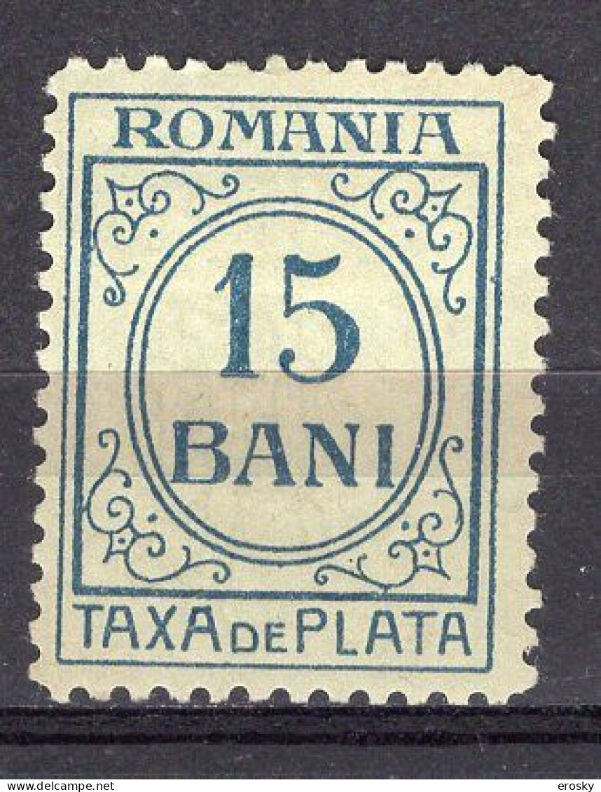 S2951 - ROMANIA ROUMANIE TAXE Yv N°36 * - Segnatasse