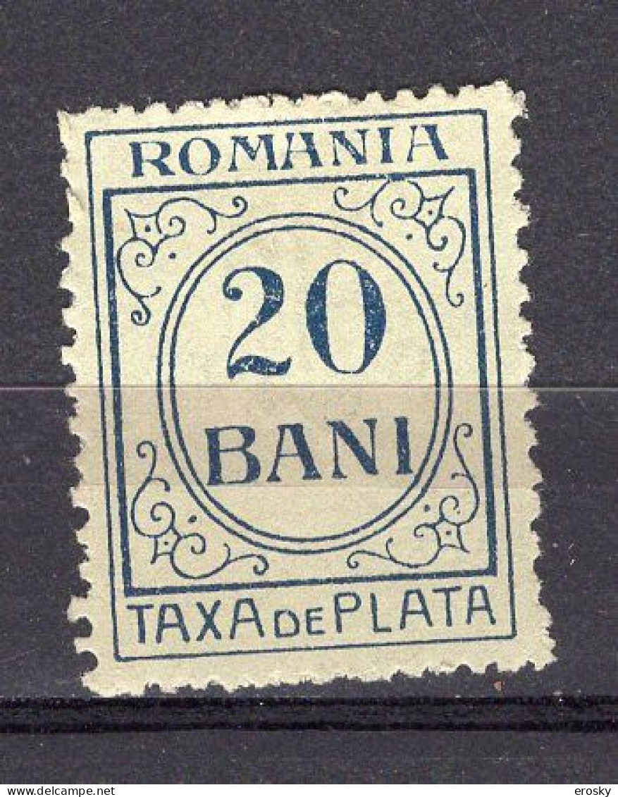 S2952 - ROMANIA ROUMANIE TAXE Yv N°37 * - Strafport