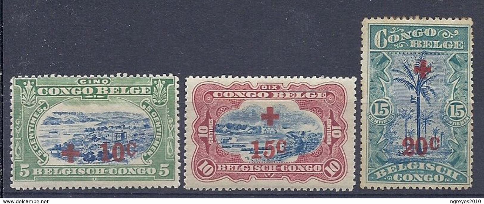 210038901  CONGO BELGA.  YVERT  Nº  72/4  */MH  (WITH  AND WITHOUT GUM) - Ungebraucht