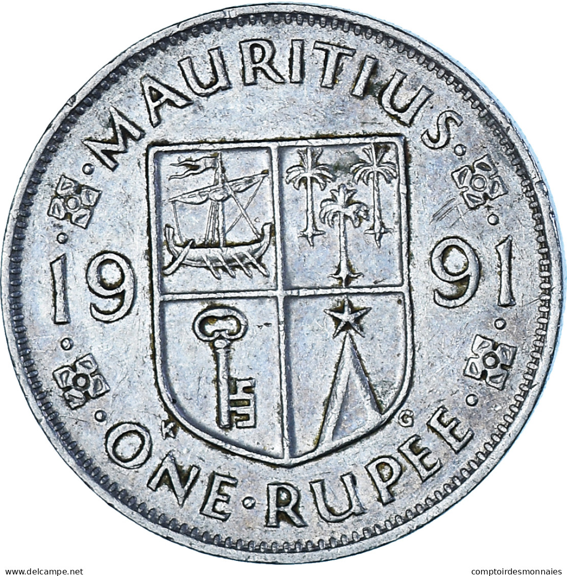 Monnaie, Maurice, Rupee, 1991 - Maurice