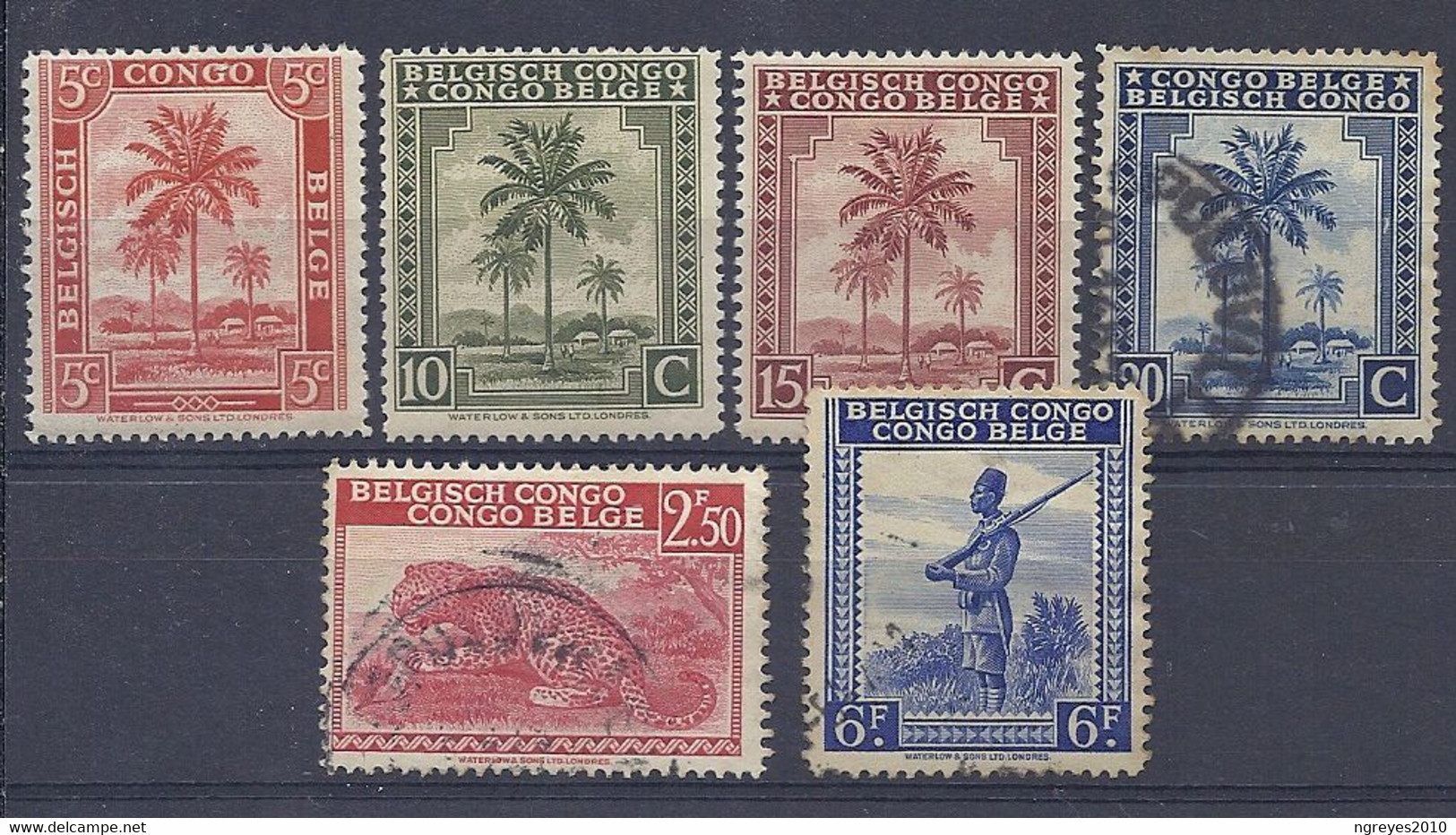 210038909  CONGO BELGA.  YVERT  Nº  228/31+241/244  USED/MH - Unused Stamps